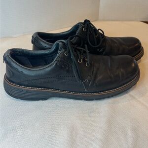 Merrell Realm Shoes Mens 11 Black Leather Casual Oxford Lace Up J42139